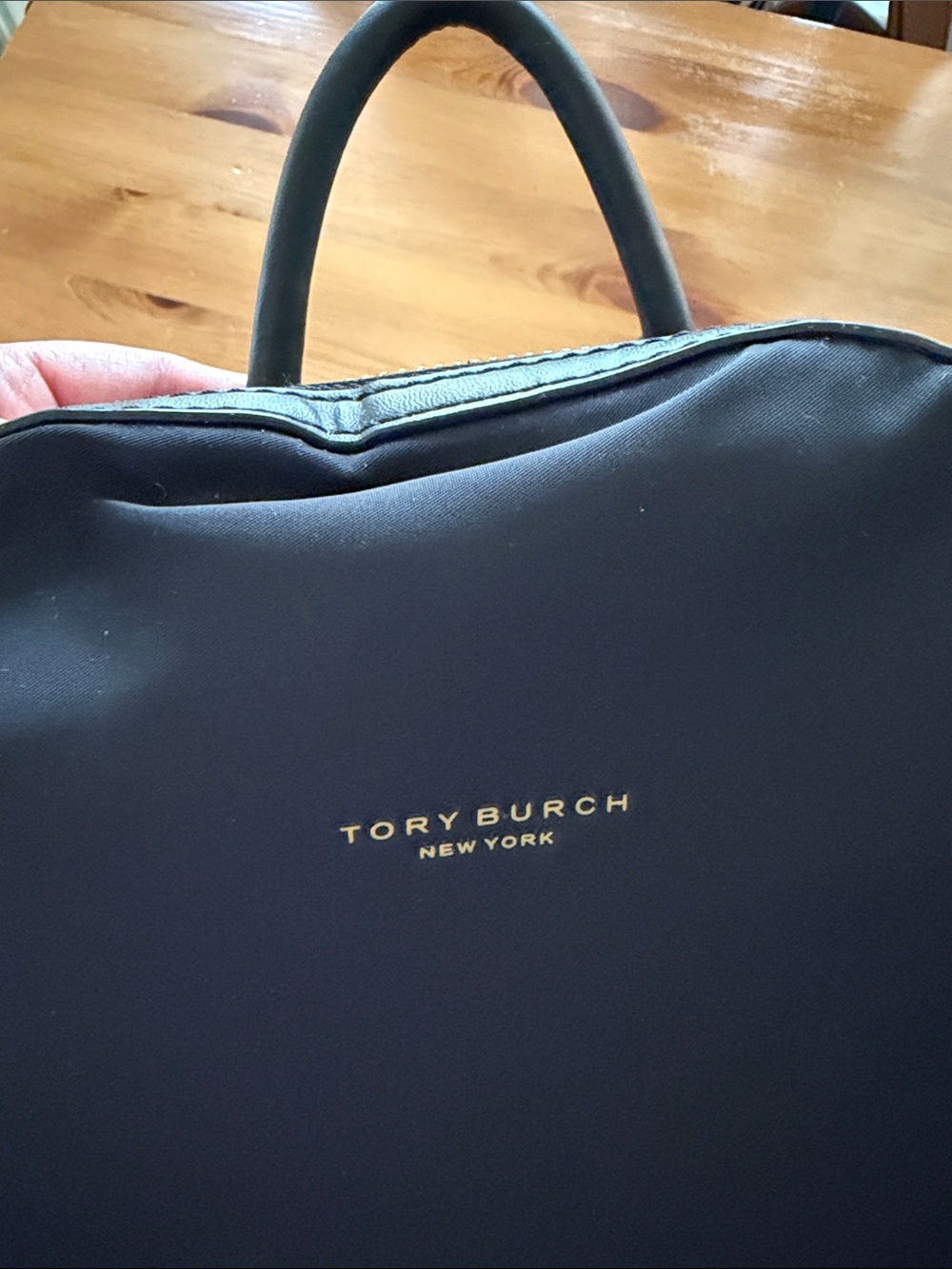 GWP Tory Burch Black Nylon Backpack (& Tory Burch pouch!) - Picture 6 of 12
